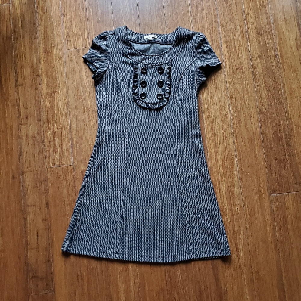 Super Cute 90s Vintage Herringbone Dress! Size SM